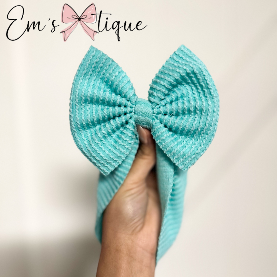 Sapphire Waved Rib Knit