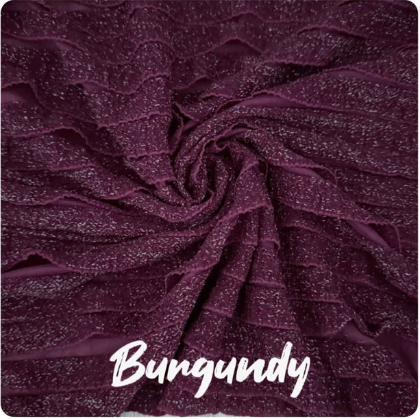 Burgundy Ruffle