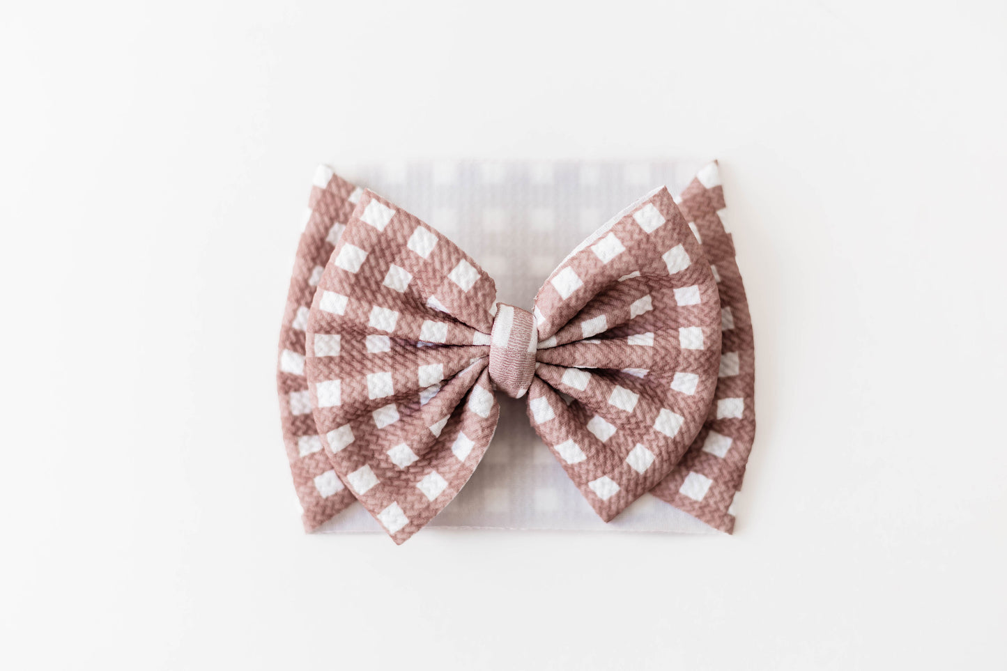 White & Brown Gingham