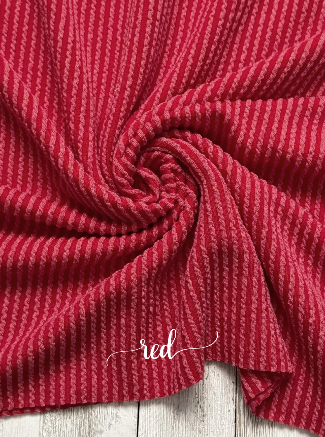 Red Waved