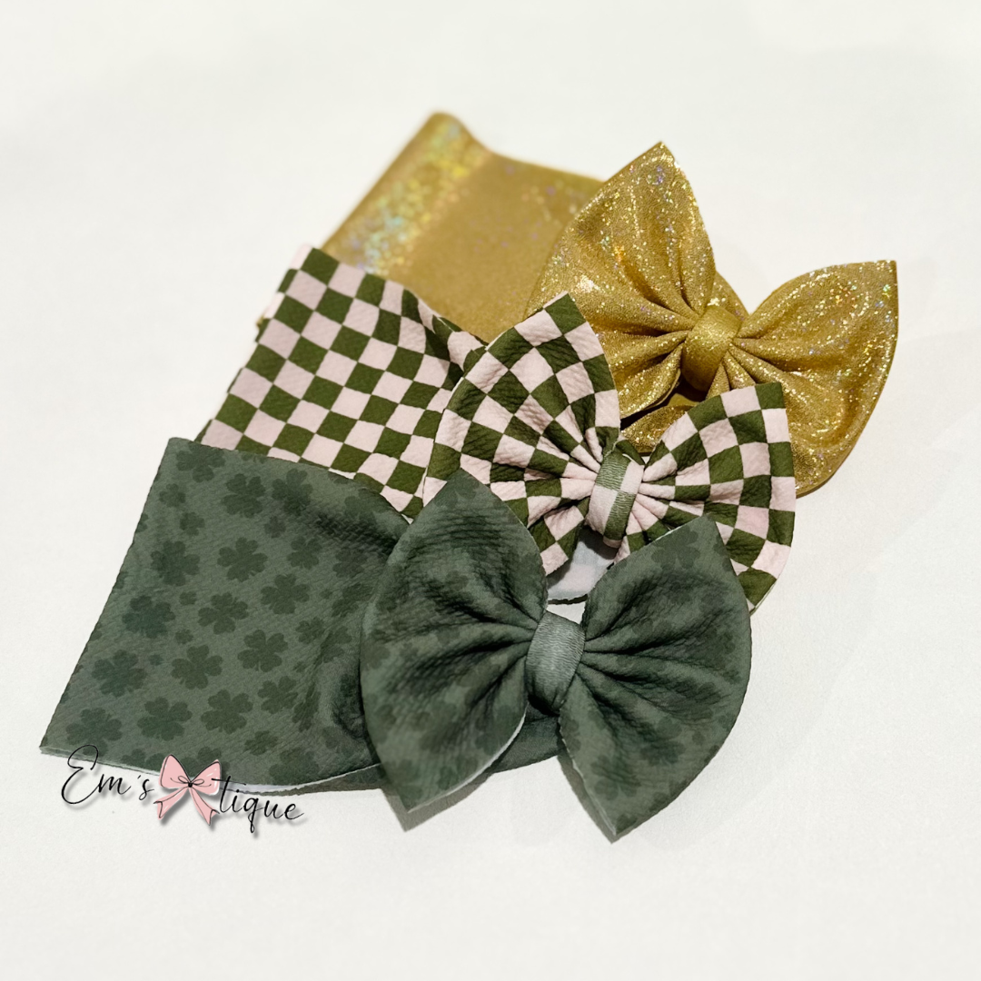 Green & Cream Checkered