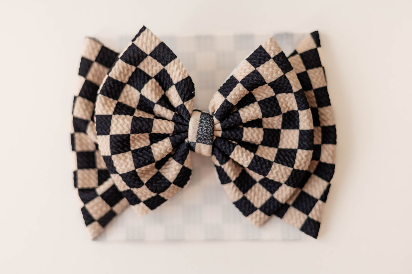 Black & Cream Checkered