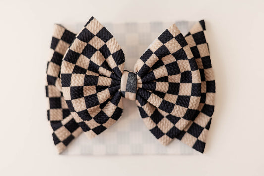 Black & Cream Checkered