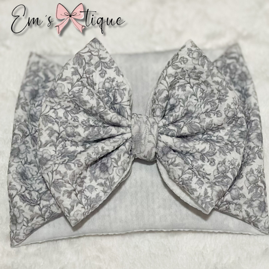 Grey Toile Floral