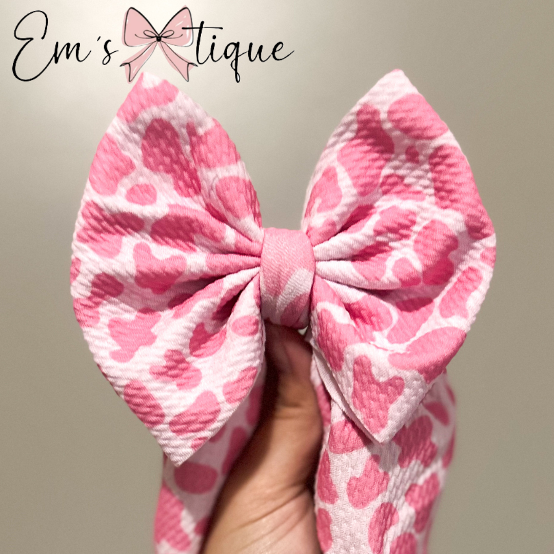 Pink Cow Print