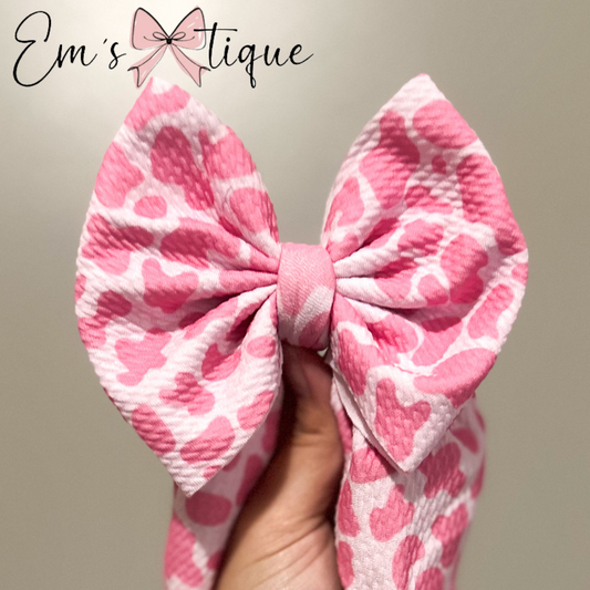 Pink Cow Print