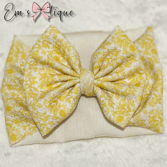 Yellow Toile Floral