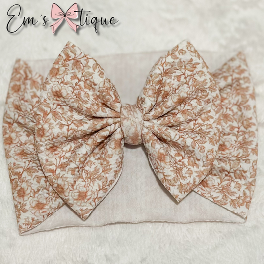 Brown Toile Floral