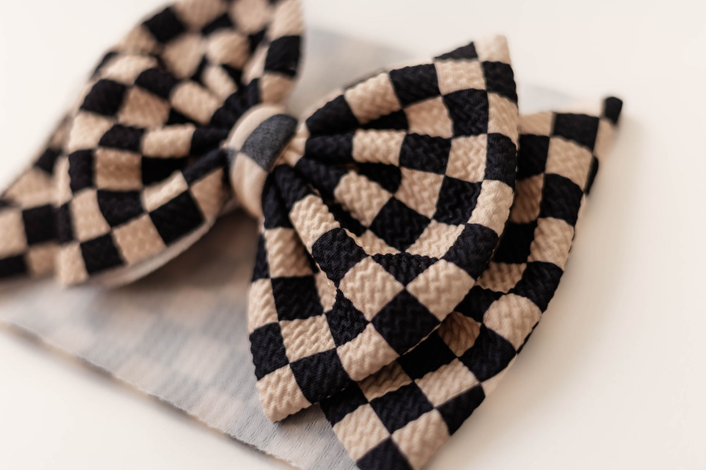 Black & Cream Checkered
