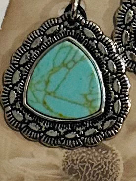 Teardrop Turquoise Concho Add On