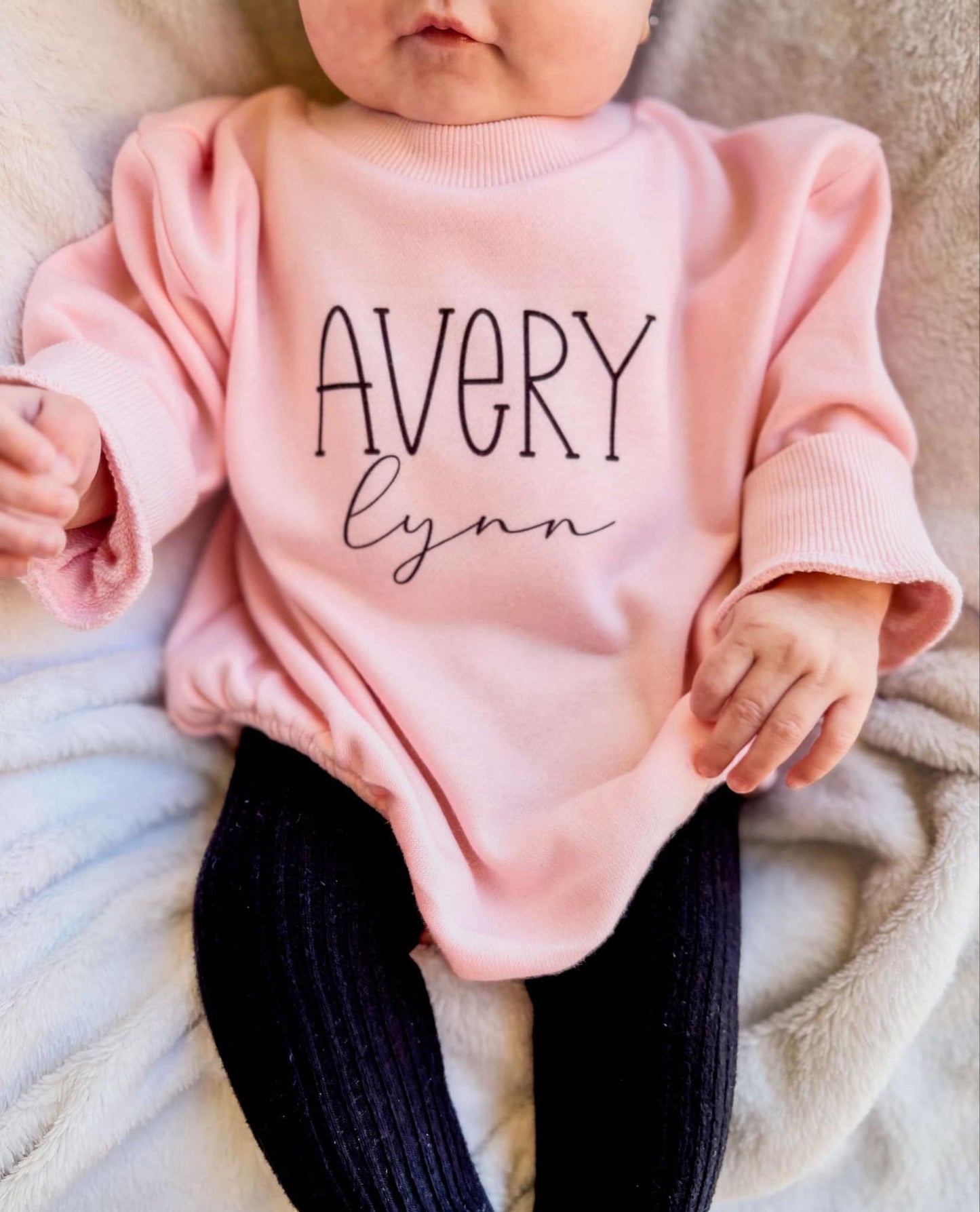 Personalized Name Sweatshirt Romper