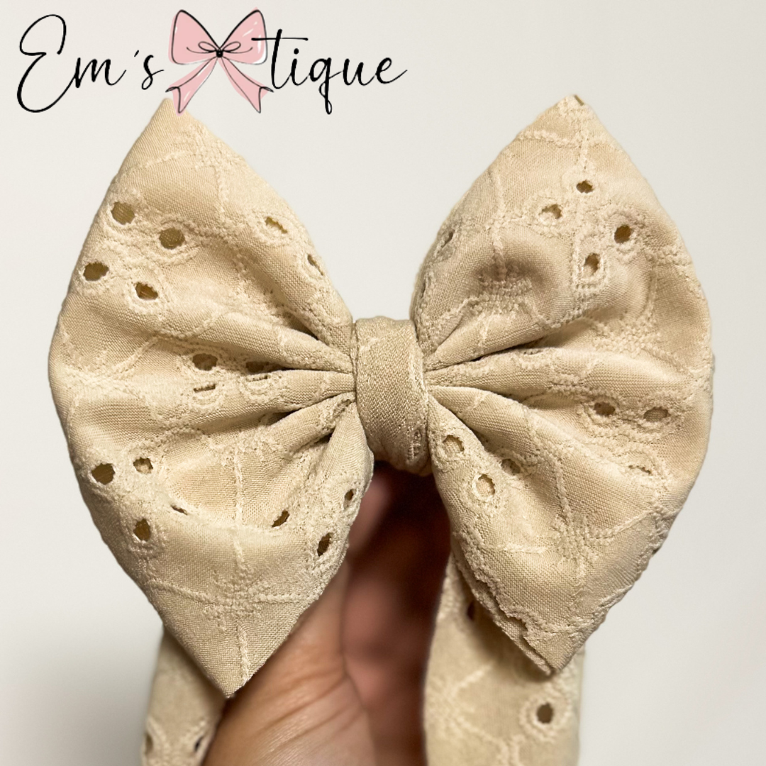 Taupe Eyelet