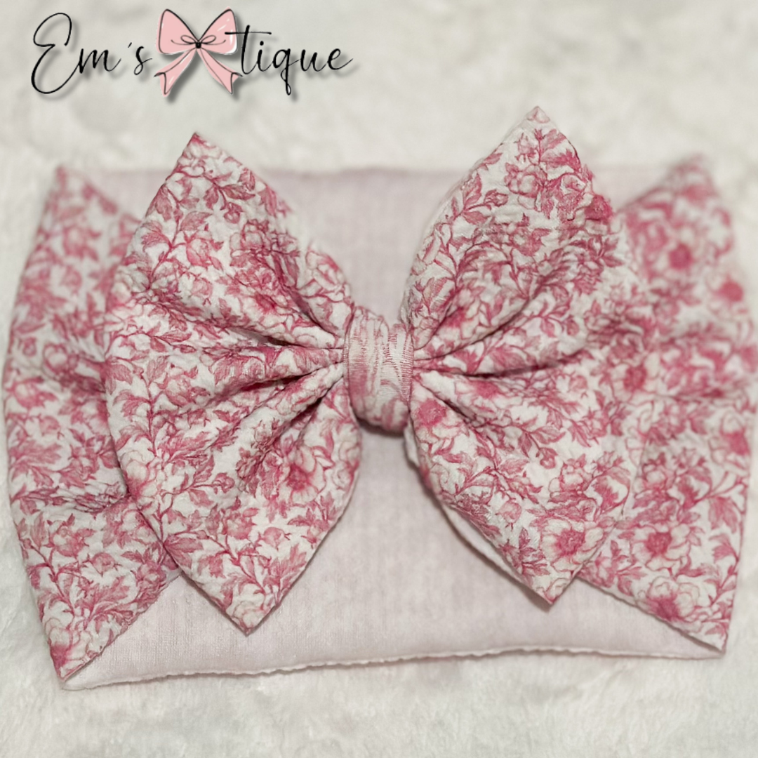 Pink Toile Floral