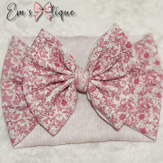 Pink Toile Floral